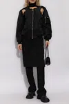 Coperni Cut-out Twisted Bomber Jacket In Black