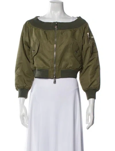 Pre-owned Coperni Bomber Jacket In Green