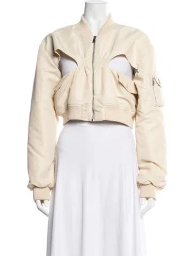 Pre-owned Coperni Bomber Jacket In Neutrals