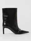 Coperni 70mm Buckle-fastening Pointed-toe Boots In Black