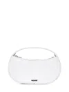Coperni Croco Small Sound Swipe Handbag In Bianco