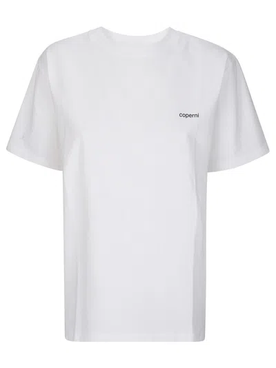 Coperni Boxy Logo T-shirt In White
