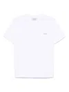 Coperni Crew Neck Ribbed Profiles Short Sleeves Cotton T-shirt In White