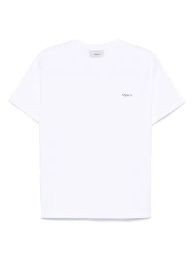 COPERNI COPERNI 'BOXY LOGO' WHITE COTTON T-SHIRT