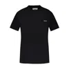 Coperni Ribbed Crew Neck Short Sleeve T-shirt In Black