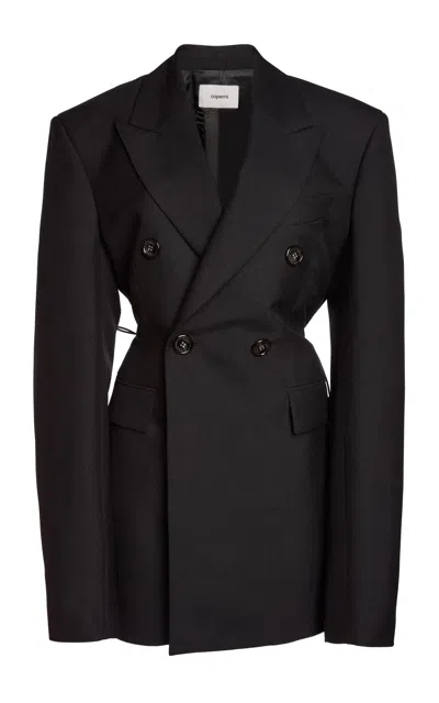 Coperni Boxy Wool Blazer In Black