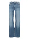 Coperni High-waisted Light Blue Straight-leg Jeans In Blue