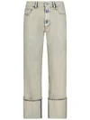 Coperni Boyfriend Jeans In Unique Greige Cotton Denim