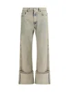 Coperni Boyfriend Jeans In Unique Greige Cotton Denim