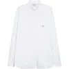 Coperni Cotton Shirt With Pointed Collar And Pocket In White