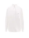 Coperni Cotton Shirt With Pointed Collar And Pocket In White