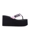Coperni Edge Thong Slides In Black Pink