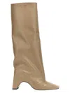 Coperni Beige Leather Bridge Boot Women In Cream