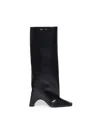 Coperni Leather Boots With Iconic Logo In Black