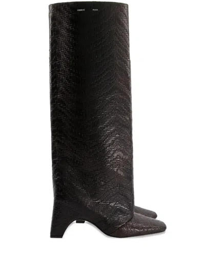 Coperni Bridge Boots Woman Brown In Black