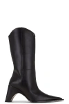 Coperni Leather Boots With Iconic Logo In Black