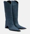 Coperni Bridge Denim Cowboy Boots In Multi