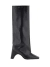 Coperni Leather Boots With Iconic Logo In Black