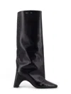 Coperni Knee-high Black Boots With Sculptural Heel