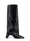 Coperni Knee-high Black Boots With Sculptural Heel In Black