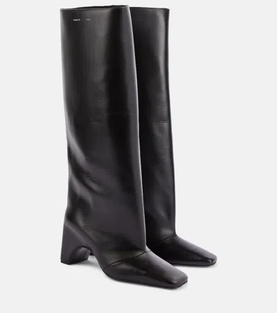 COPERNI BRIDGE LEATHER KNEE-HIGH BOOTS