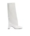 Coperni Bridge Leather Knee-high Boots In White