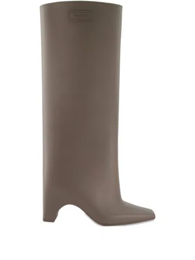 Coperni Bridge Square-toe Boots In Brown