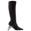 Coperni Metal Bridge Stretch Boots In Black