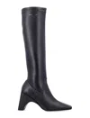 Coperni Black Bridge Stretch Tall Boots In Black
