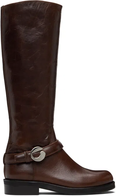 Coperni Brown Belt Cavalier Tall Boots
