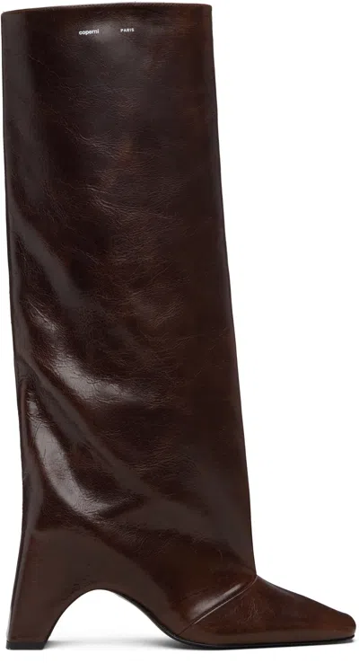 COPERNI BROWN BRIDGE TALL BOOTS