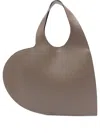 Coperni Brown Double Heart Tote Bag In Brown