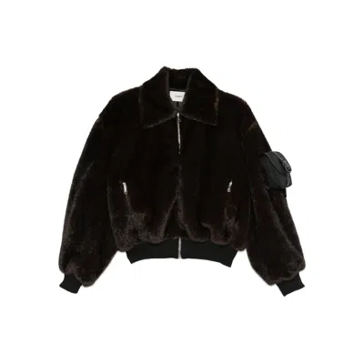 Coperni Brown Jackets - Faux Fur & Shearling Jackets Women