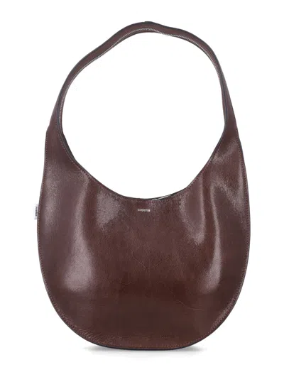 COPERNI BROWN LOGO SHOULDER BAG