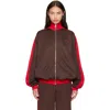 Coperni Brown Oversized Track Jacket In Brown