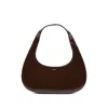 Coperni Slim Swipe Baguette Shoulder Bag In Brown