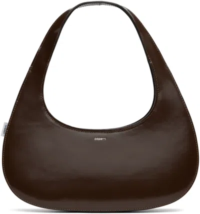Coperni Brown Slim Swipe Baguette Bag