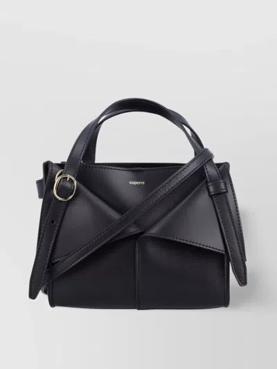 Coperni Buckle Detail Crossbody Top Handle Bag In Black