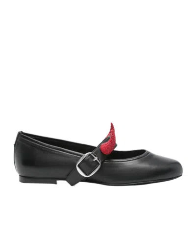 Coperni Buckle Flats In Black