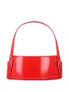 Coperni Cylindrical Structured Glossy Leather Shoulder Bag In Red