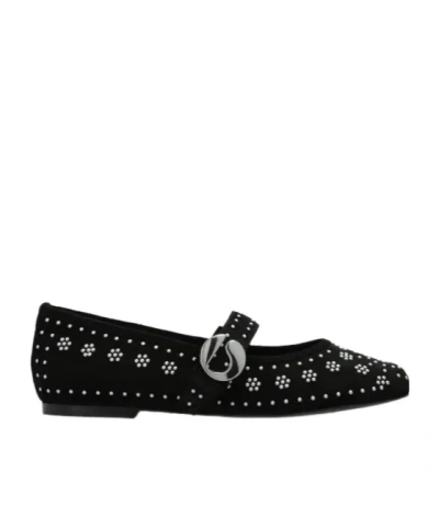 Coperni Buckle-strap Ballet Flats In Black