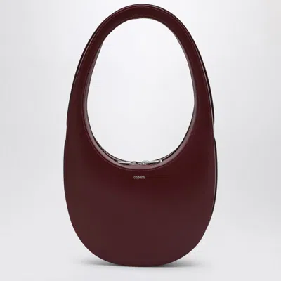 Coperni Burgundy Leather Swipe Bag