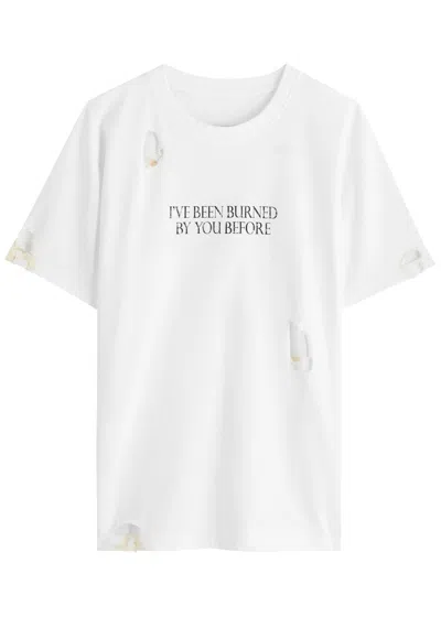 COPERNI COPERNI BURNED BY YOU PRINTED COTTON T-SHIRT