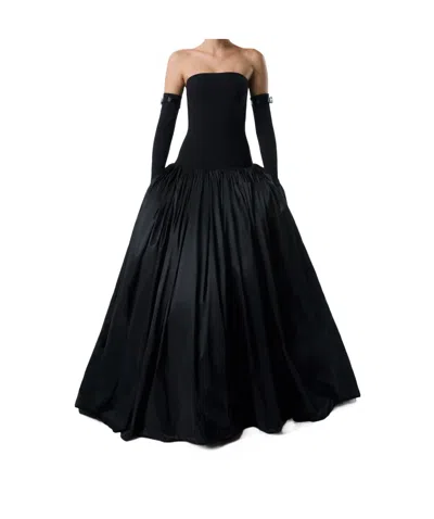 Coperni Bustier Princess Dress In Black
