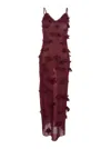 Coperni Women Butterflies Techno Dress In Burgundy