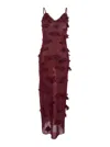 Coperni Women Butterflies Techno Dress In Burgundy