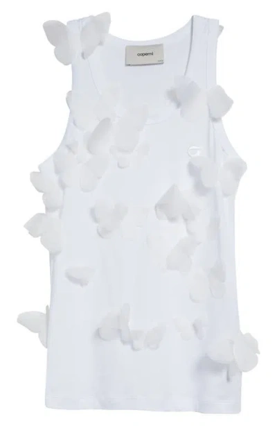 COPERNI COPERNI BUTTERFLY APPLIQUÉ RIB ORGANIC COTTON TANK