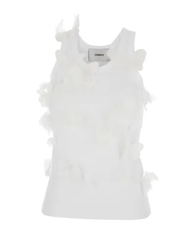 COPERNI COPERNI SLEEVELESS BUTTERFLY LOGO TANK TOP