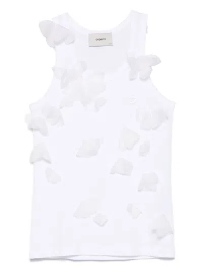 Coperni Butterfly Logo Tank Top In White