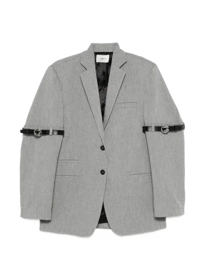 Coperni Button-down Blazer In Gray